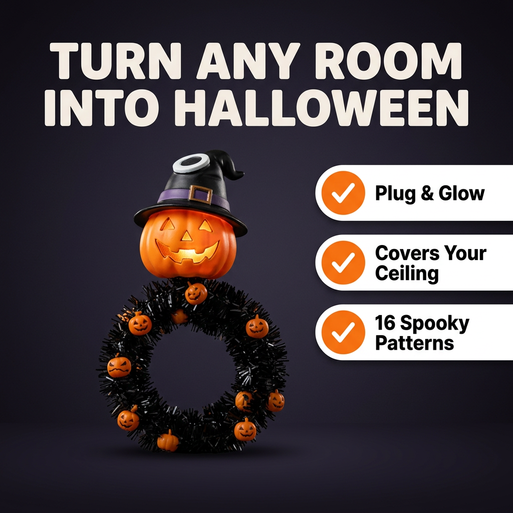HauntGlow Pumpkin Projector Light